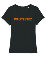 Protestez Tricou mânecă scurtă guler larg fitted Damă Expresser