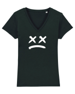eyes closed Tricou mânecă scurtă guler V Damă Evoker