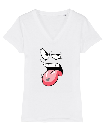 sharp tongue White