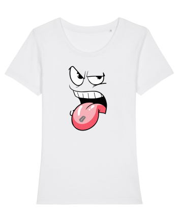 sharp tongue White