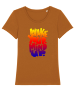 inspiro #26 Tricou mânecă scurtă guler larg fitted Damă Expresser