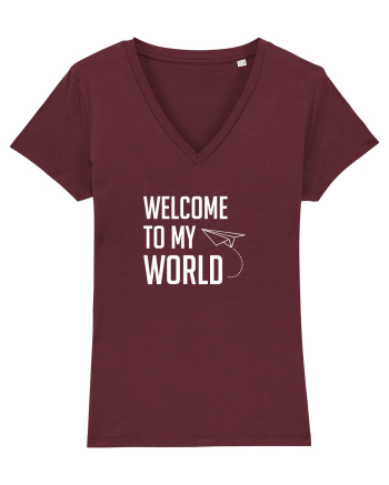 Welcome to my World Burgundy