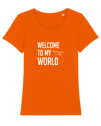 Welcome to my World Bright Orange