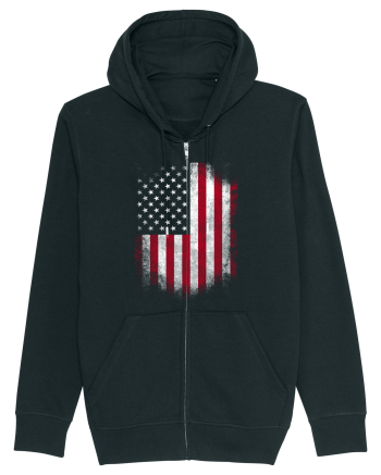 USA Flag Black