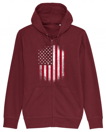 USA Flag Burgundy