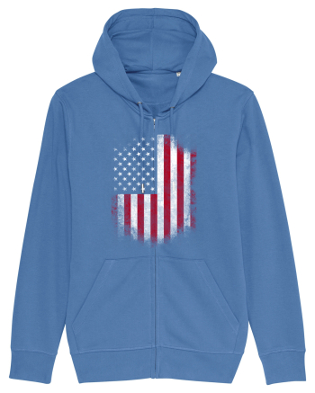 USA Flag Bright Blue
