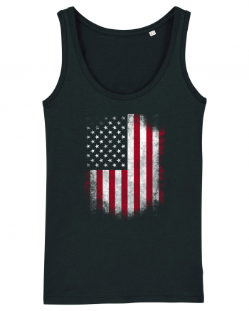 USA Flag Black