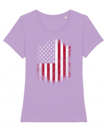 USA Flag Lavender Dawn