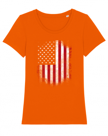 USA Flag Bright Orange
