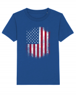 USA Flag Tricou mânecă scurtă  Copii Mini Creator