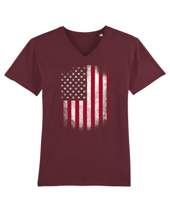 USA Flag Burgundy