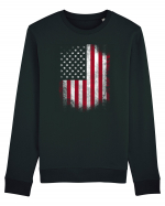 USA Flag Bluză mânecă lungă Unisex Rise