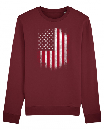 USA Flag Burgundy