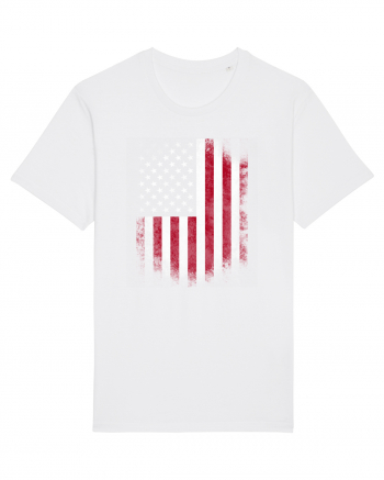 USA Flag White