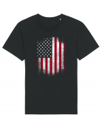 USA Flag Tricou mânecă scurtă Unisex Rocker