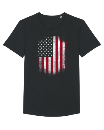 USA Flag Black