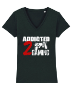 Addicted 2 gaming Tricou mânecă scurtă guler V Damă Evoker