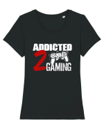 Addicted 2 gaming Tricou mânecă scurtă guler larg fitted Damă Expresser