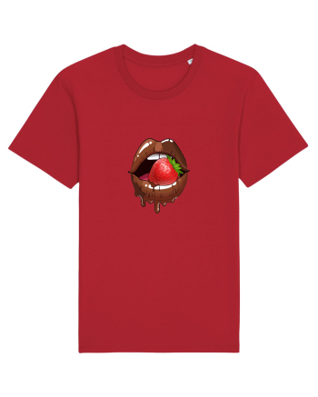 Chocolate strawberry lips Red