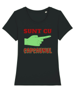 Sunt cu Capcaunul Tricou mânecă scurtă guler larg fitted Damă Expresser