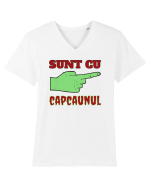 Sunt cu Capcaunul Tricou mânecă scurtă guler V Bărbat Presenter