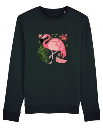 Pink Flamingo Black