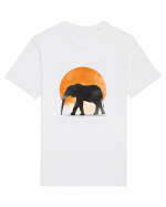 Moon Elephant Tricou mânecă scurtă Unisex Rocker