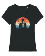 Vintage Man Tricou mânecă scurtă guler larg fitted Damă Expresser
