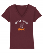 Gym and Tonic Tricou mânecă scurtă guler V Damă Evoker