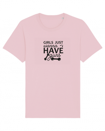 Girls Just Wanna Have Guns Cotton Pink