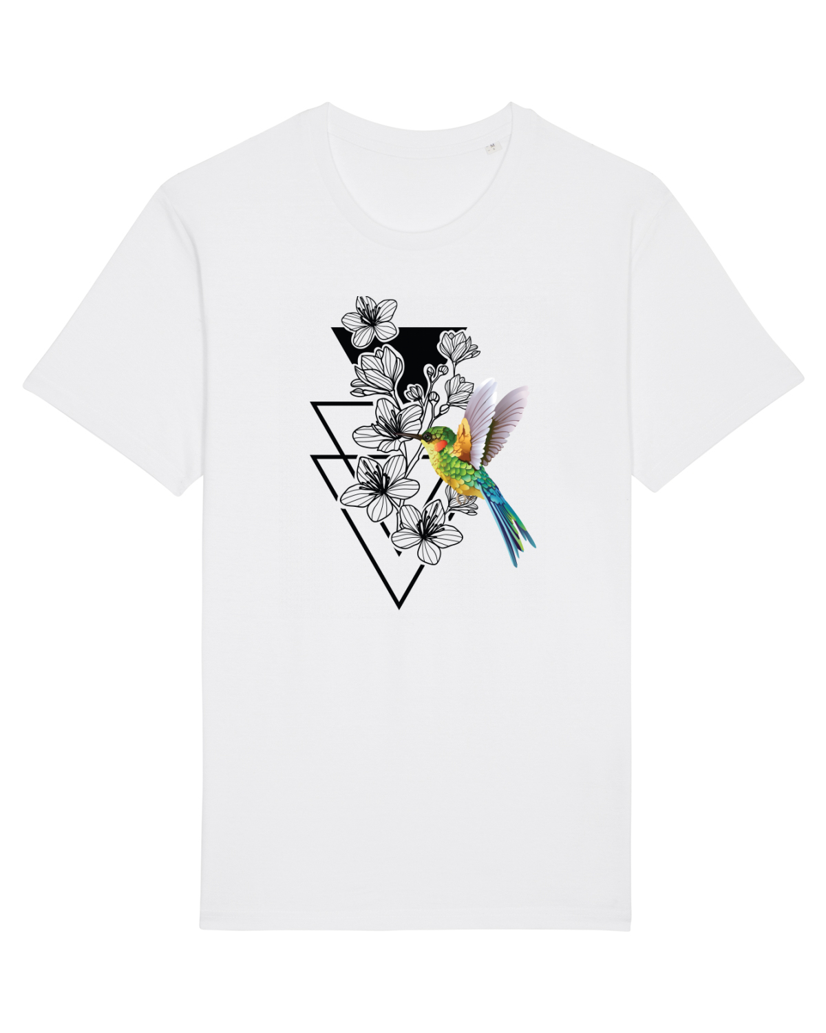 Tricou mânecă scurtă Unisex Rocker White