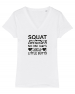 Squat Tricou mânecă scurtă guler V Damă Evoker