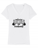 Calories Tricou mânecă scurtă guler V Damă Evoker