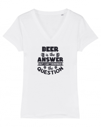 Beer is The Answer White