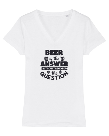 Beer is The Answer White