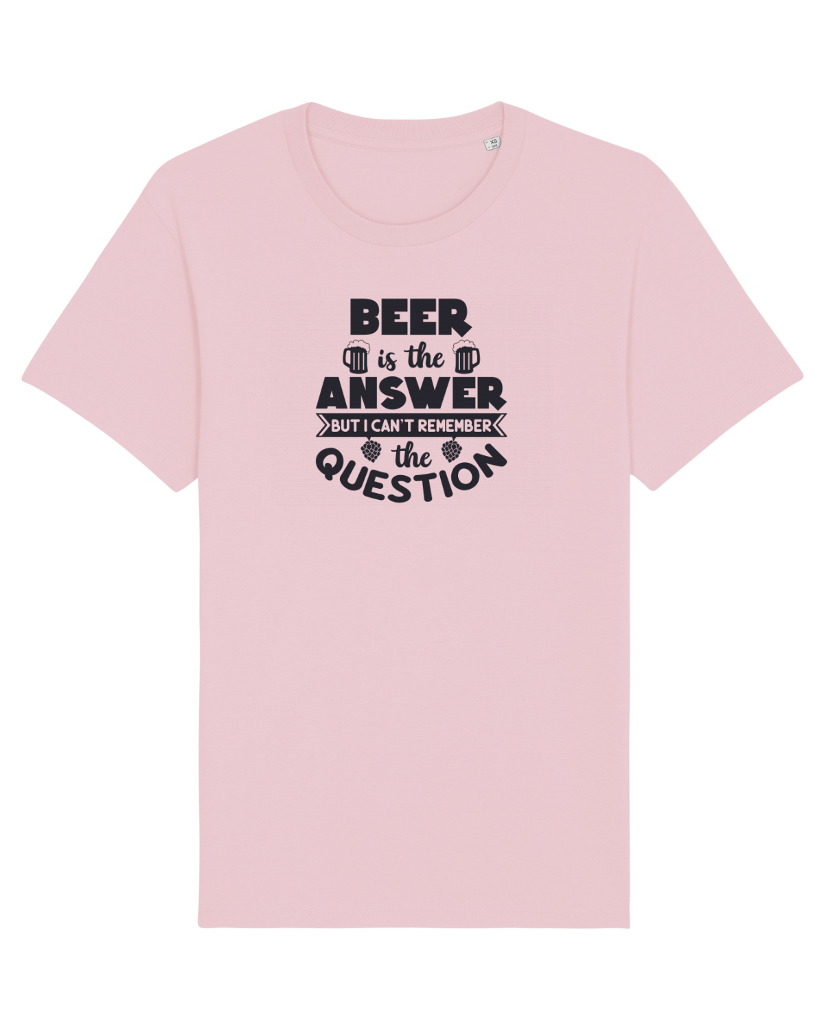 Tricou mânecă scurtă Unisex Rocker Cotton Pink