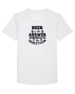 Beer is The Answer Tricou mânecă scurtă guler larg Bărbat Skater