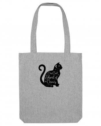 Crazy Black Cat Heather Grey