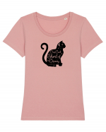 Crazy Black Cat Tricou mânecă scurtă guler larg fitted Damă Expresser