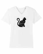 Crazy Black Cat Tricou mânecă scurtă guler V Bărbat Presenter