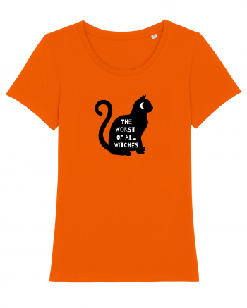 Black Witch  Cat Bright Orange