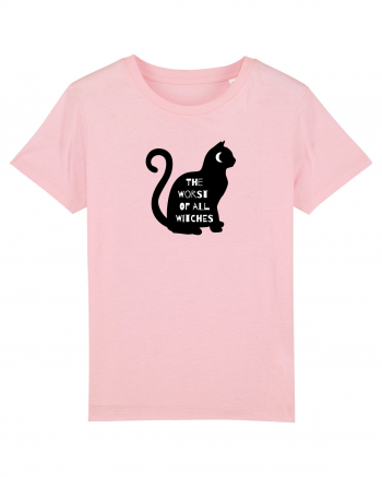 Black Witch  Cat Cotton Pink