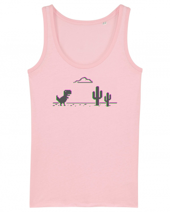 Dino Google Glitch Cotton Pink