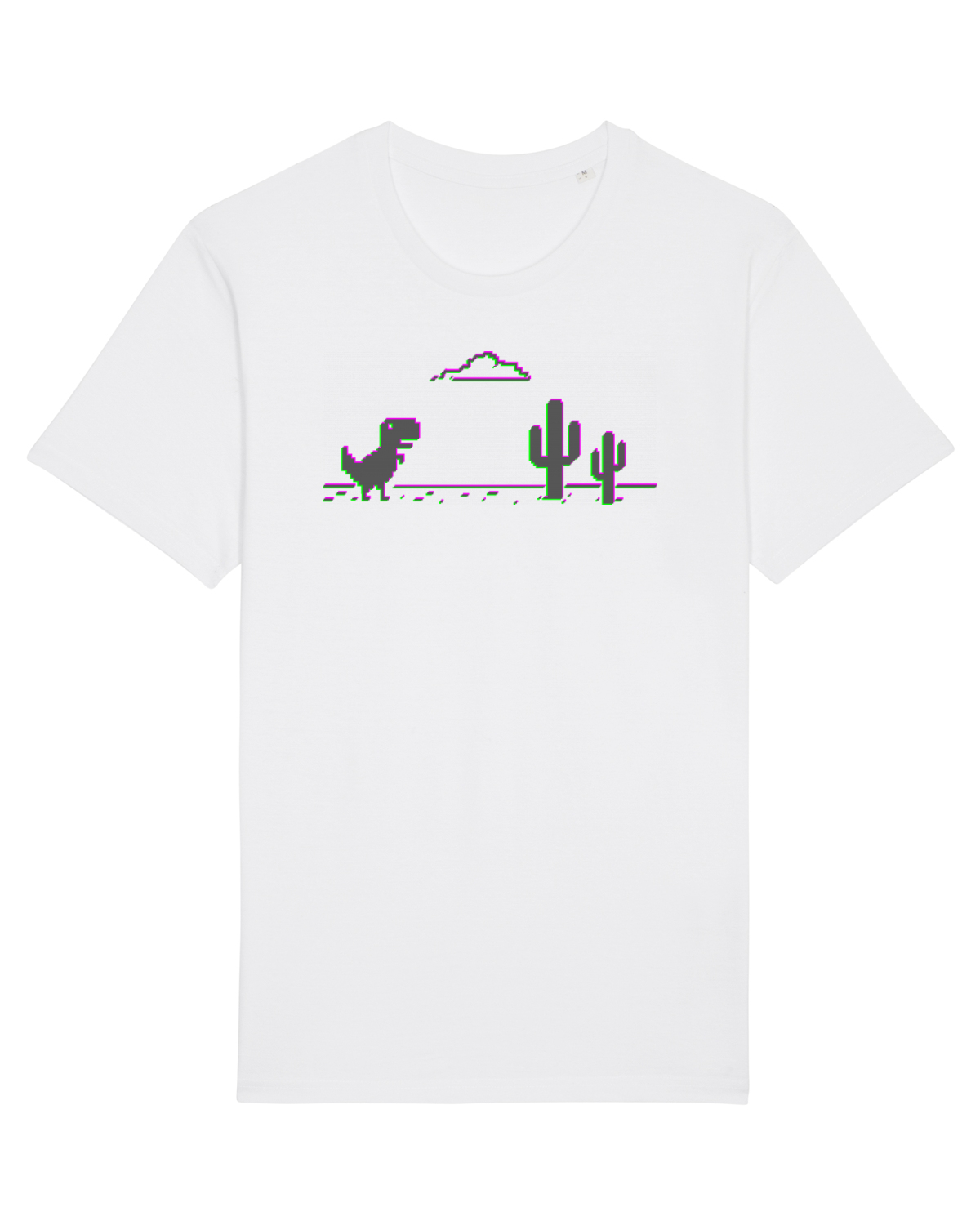 Tricou mânecă scurtă Unisex Rocker White