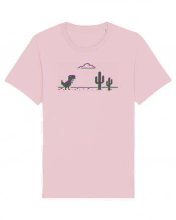 Dino Google Glitch Cotton Pink