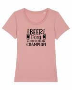 Beer Pong Champion Tricou mânecă scurtă guler larg fitted Damă Expresser