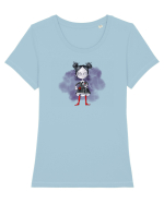 Girl Vampire Tricou mânecă scurtă guler larg fitted Damă Expresser