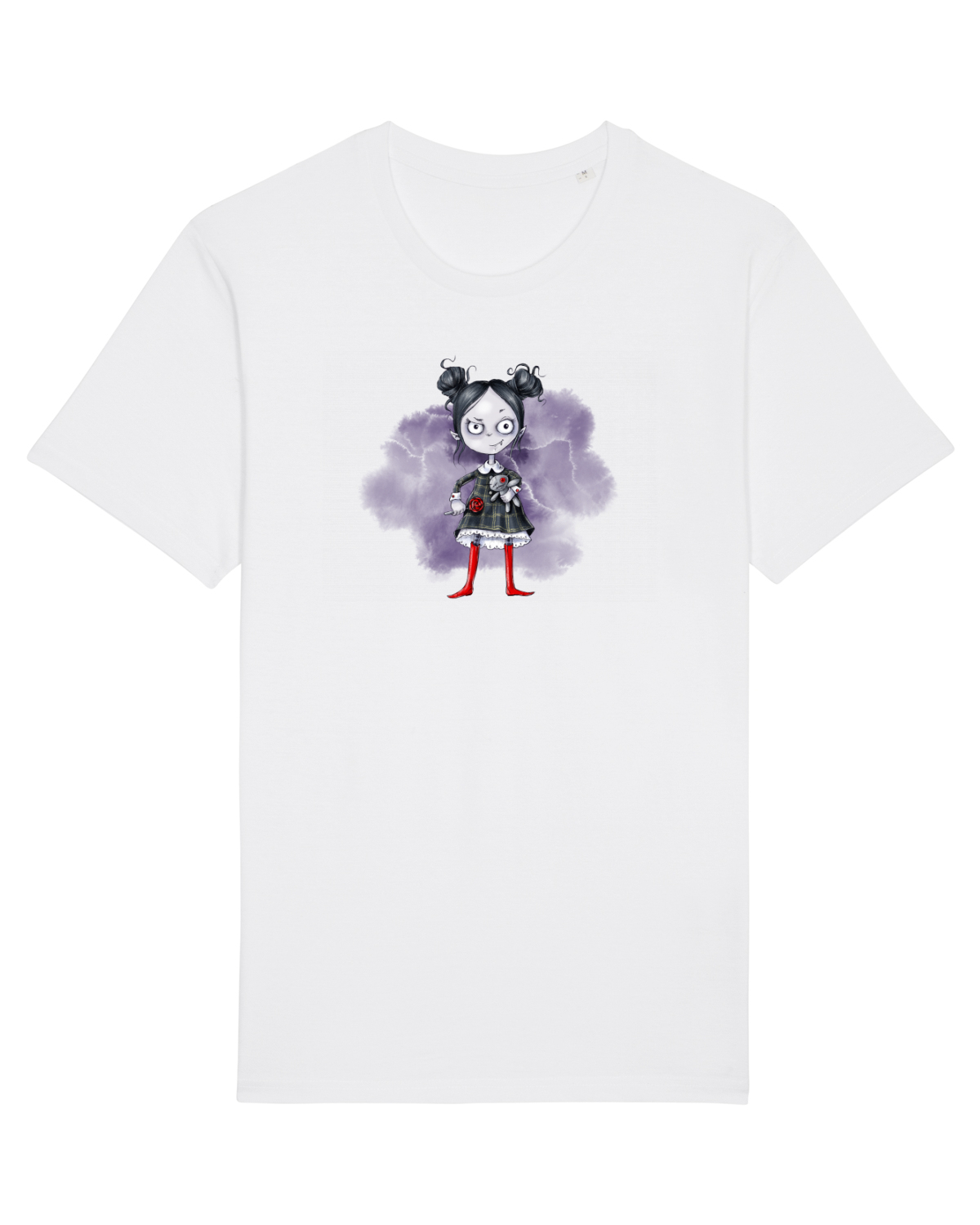 Tricou mânecă scurtă Unisex Rocker White