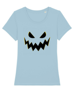 Dovleac Halloween  Tricou mânecă scurtă guler larg fitted Damă Expresser