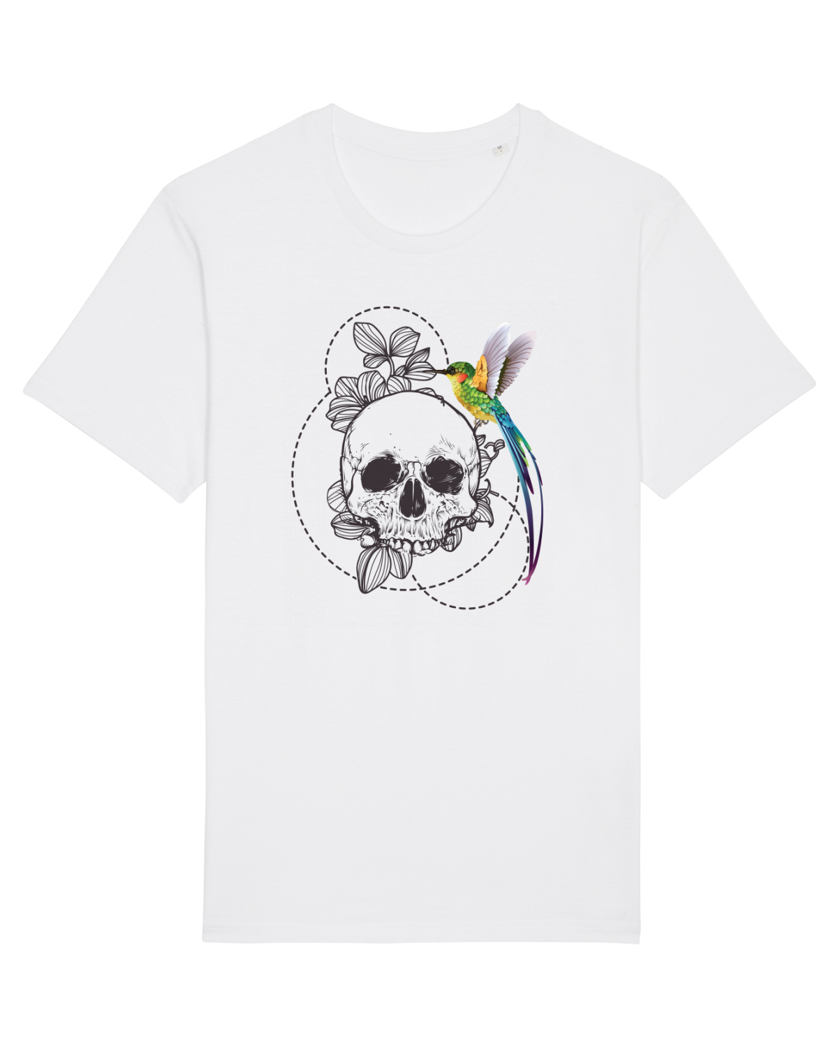 Tricou mânecă scurtă Unisex Rocker White